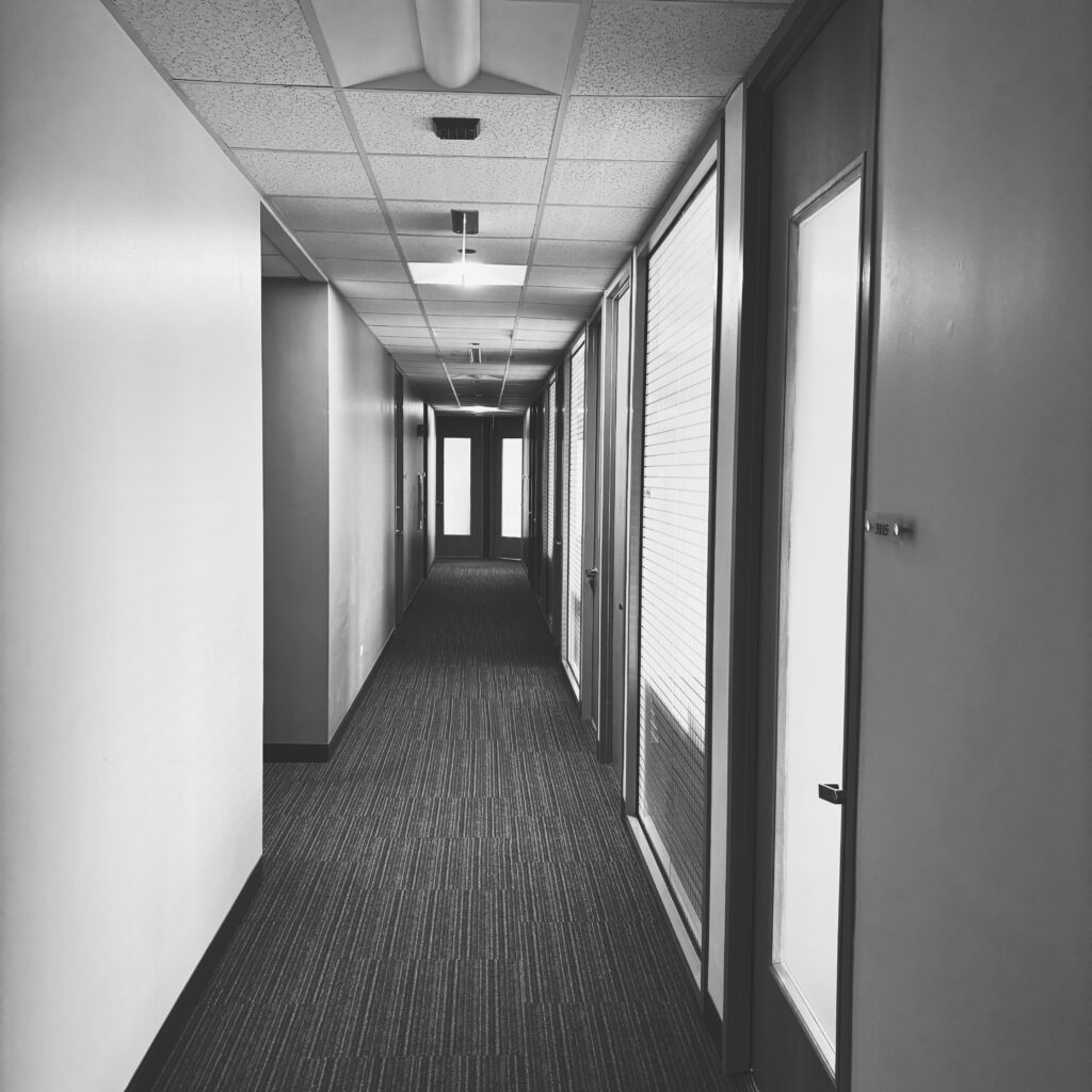 Hallway near JBGODS World Headquarters